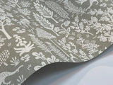 Wallpaper Menagerie Toile Wallpaper // Black