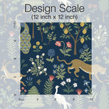 Wallpaper Menagerie Wallpaper // Blue & Brown