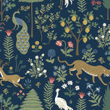Wallpaper Menagerie Wallpaper // Blue & Brown