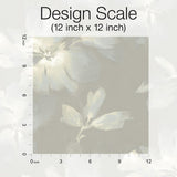 Wallpaper Midnight Blooms Peel & Stick Wallpaper // Light Blue & Grey