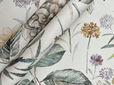 Wallpaper Midsummer Floral Wallpaper // Beige & Green