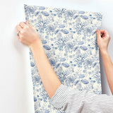Wallpaper Midsummer Floral Wallpaper // Blue