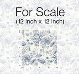 Wallpaper Midsummer Floral Wallpaper // Blue