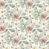 Wallpaper Midsummer Floral Wallpaper // Coral