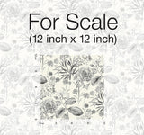 Wallpaper Midsummer Floral Wallpaper // Grey