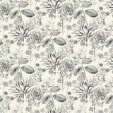 Wallpaper Midsummer Floral Wallpaper // Grey