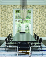 Wallpaper Mirage Wallpaper // Dark Taupe & Gold