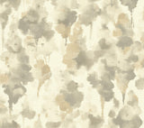 Wallpaper Mirage Wallpaper // Dark Taupe & Gold