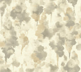 Wallpaper Mirage Wallpaper // Dark Taupe & Gold