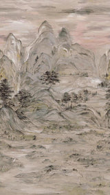 Wallpaper Misty Mountain Wall Mural // Taupe