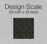 Wallpaper Modern Chandelier Wallpaper // Black