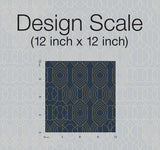 Wallpaper Modern Chandelier Wallpaper // Blue