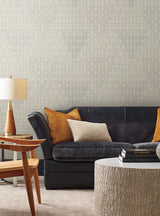 Wallpaper Modern Chandelier Wallpaper // Cream