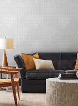 Wallpaper Modern Chandelier Wallpaper // Light Blue