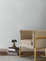 Wallpaper Modern Chandelier Wallpaper // Light Blue