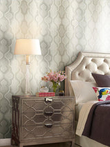 Wallpaper Modern Ombre Damask Wallpaper // Beige