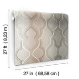 Wallpaper Modern Ombre Damask Wallpaper // Brown