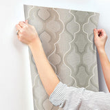 Wallpaper Modern Ombre Damask Wallpaper // Brown