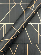 Wallpaper Modern Perspective Wallpaper // Gold