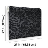 Wallpaper Modern Romance Wallpaper // Black