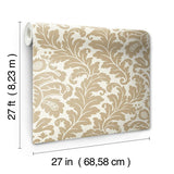 Wallpaper Modern Romance Wallpaper // Gold Metallic