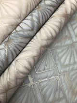 Wallpaper Modern Shell Wallpaper // Blue & Grey