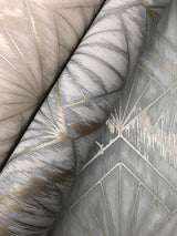 Wallpaper Modern Shell Wallpaper // Blue & Grey