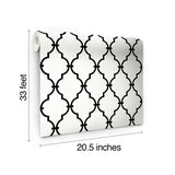 Wallpaper Modern Trellis Wallpaper // Black