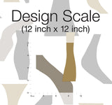 Wallpaper Modernist Peel & Stick Wallpaper // Black & Gold