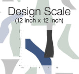 Wallpaper Modernist Peel & Stick Wallpaper // Green & Blue