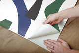 Wallpaper Modernist Peel & Stick Wallpaper // Green & Blue