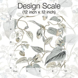 Wallpaper Moon Flower Wallpaper // White & Blue