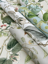 Wallpaper Moon Flower Wallpaper // White & Blue