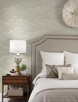 Wallpaper Moonglight Pearls Wallpaper // Light Taupe