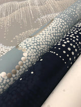 Wallpaper Moonlight Pearls Wallpaper // Navy