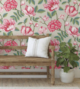 Wallpaper Morning Garden Wallpaper // Beige