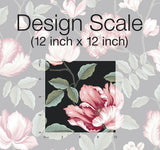 Wallpaper Morning Garden Wallpaper // Black