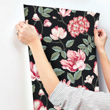 Wallpaper Morning Garden Wallpaper // Black