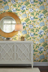 Wallpaper Morning Garden Wallpaper // Yellow