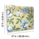 Wallpaper Morning Garden Wallpaper // Yellow