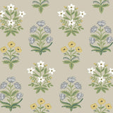 Wallpaper Mughal Rose Wallpaper // Beige & Purple