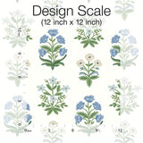 Wallpaper Mughal Rose Wallpaper // White & Purple