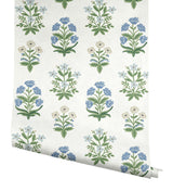 Wallpaper Mughal Rose Wallpaper // White & Purple