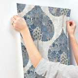 Wallpaper Mystic Forest Wallpaper // Blue