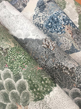 Wallpaper Mystic Forest Wallpaper // Green & Coral