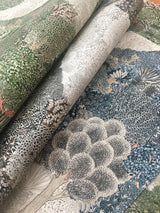 Wallpaper Mystic Forest Wallpaper // Green & Coral