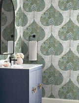 Wallpaper Mystic Forest Wallpaper // Green & Teal