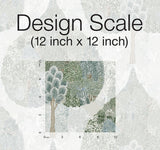 Wallpaper Mystic Forest Wallpaper // Green & Teal