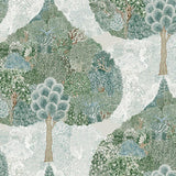 Wallpaper Mystic Forest Wallpaper // Green & Teal