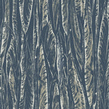 Wallpaper Native Leaves Wallpaper // Navy